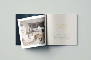 brochure into spread