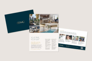 Rack Card cover, interior and back cover