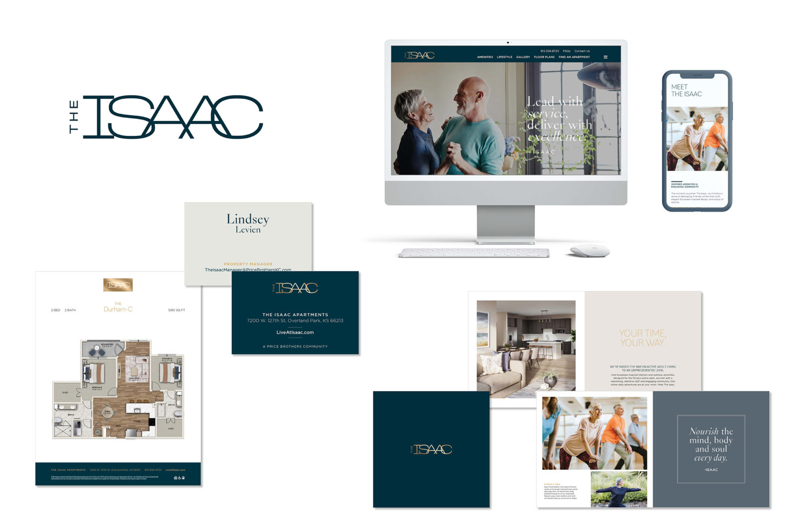 Overview of Isaac brand elements and collateral