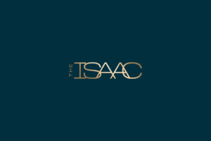 Brass foil Isaac logo