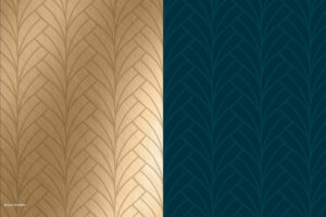 Brand pattern in brass and navy colors