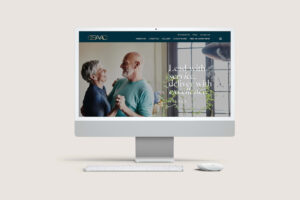 website home page on desktop