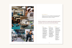 Amenity brochure spread