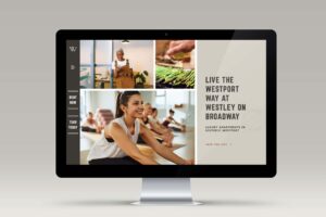Westley on Broadway website on desktop