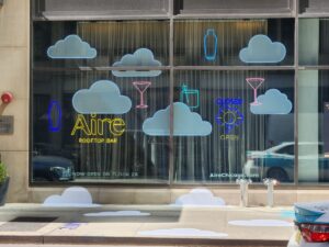 Hyatt AIRE Window Display